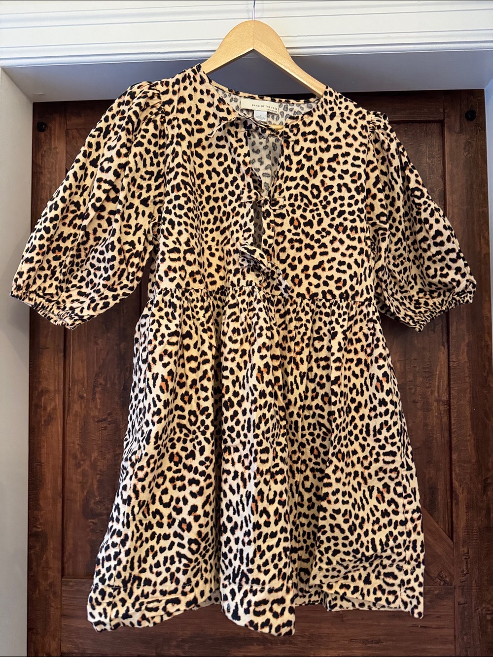 Band of The Free Leopard Print Mini Dress - Tan & Black